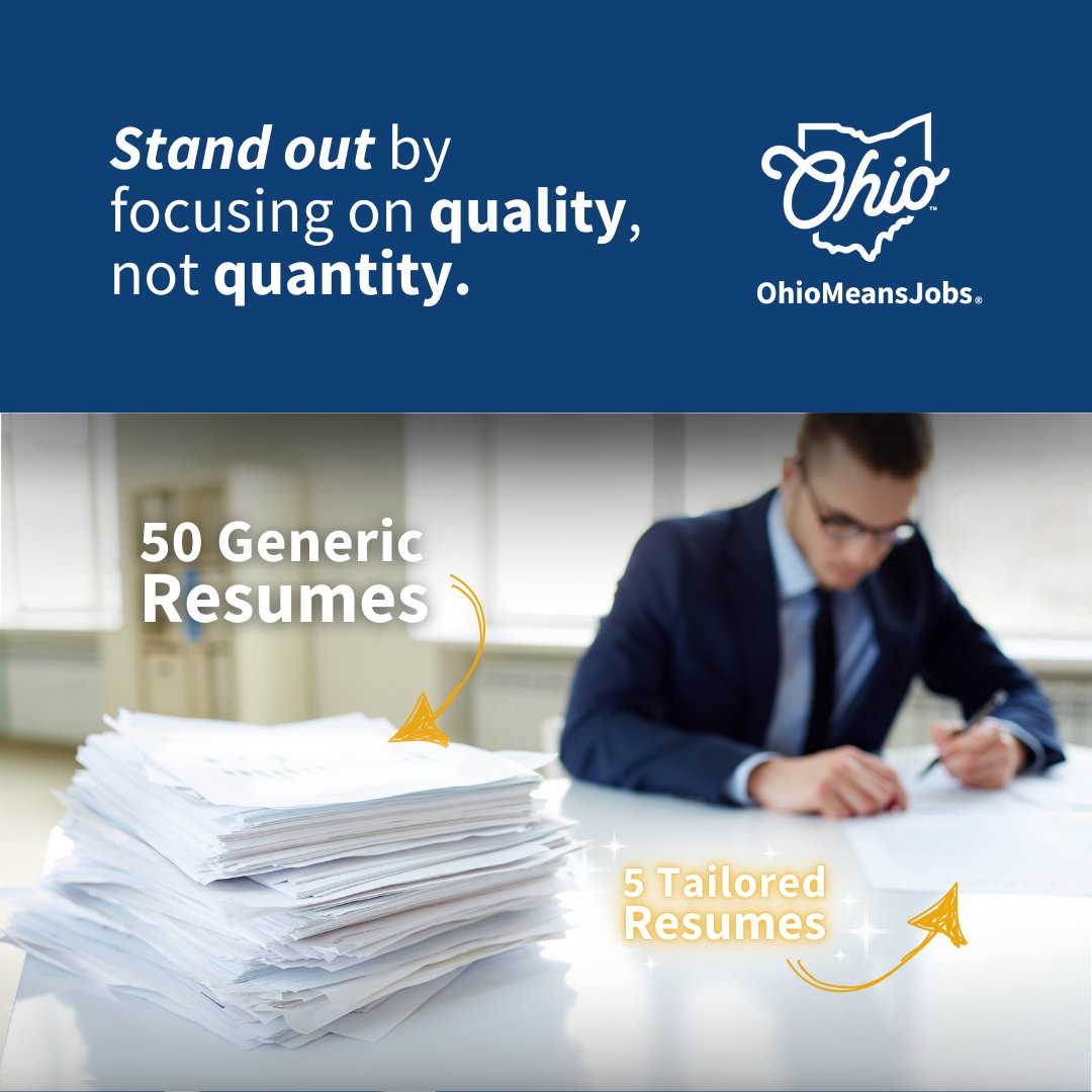 OhiomeansjobsWC's tweet image. Don&apos;t be basic 💅

No employer wants to see a generic resume that blatantly shows your lack of effort. Remember, it&apos;s the quality of your resume that will land you a job, not the quantity.
 
Trust us, it’s way more effective and way less exhausting.

#JobSeekingTips