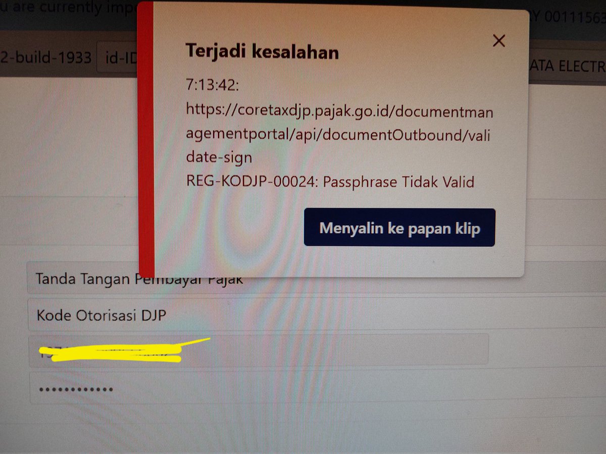 DjenaGunawan's tweet photo. @kring_pajak slmt pagi, bisa dibantu knp bupot tdk bisa diterbitkan, sdh berulang2 kali dari kmrn sore, tdk ada yg slh kata sandi.. https://t.co/sxcT5K85E3
