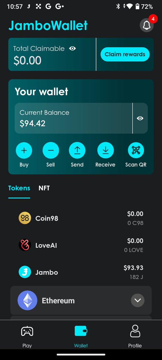 ArtistNonamed's tweet photo. Got the $J airdrop from @JamboTechnology!

182 in the Jambo Wallet, 30 in the OKX Wallet. It's over the Jambo phone price! https://t.co/f8m5NlsyD2