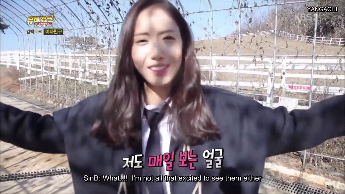 yujuworks's tweet photo. This is what Umji meant by "Yuju and Sinb match well" when talking about Gfriend's humour https://t.co/ug1K0rCwC9