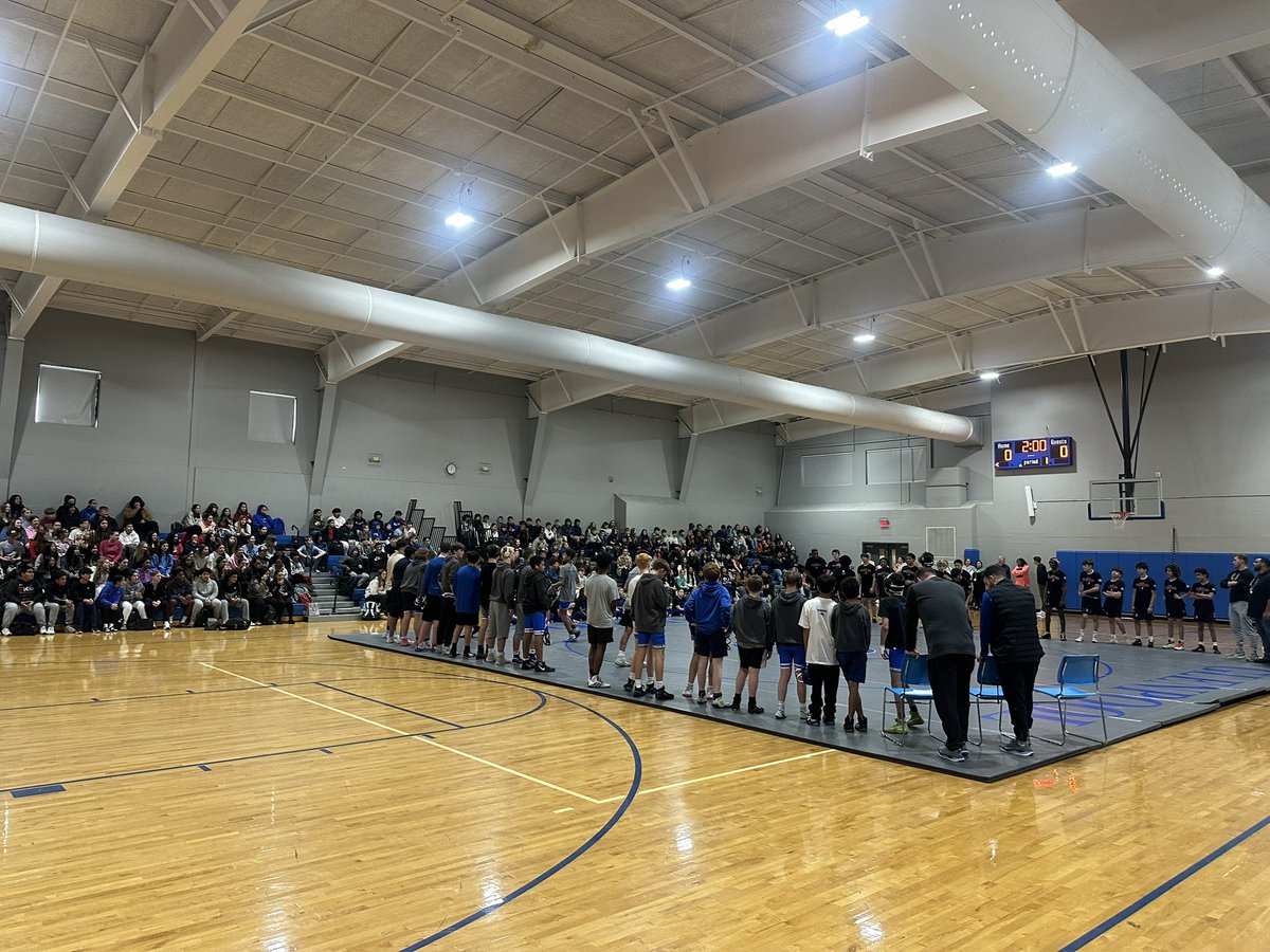 2 “W’s” in front of the whole school &gt;&gt;&gt;&gt; 

Thank you GMS for showing up for us! Thank you Mr. Wise and GMS teachers for making it happen. This was a great experience for our athletes. Can’t wait to do it again next year! 

#LastoftheHard