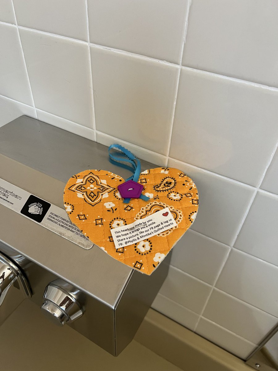 ChiefPhyllisAnn's tweet photo. Bringing smiles one quilted heart at a time. I leave these hearts that I make in my travels and community.  I started this act April 2024 w/ a quilter friend and together we’ve left over 600 hearts. https://t.co/42Aqr03dpi