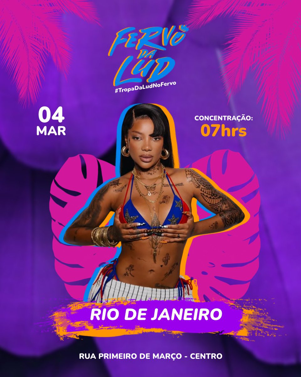 ELA VEM AÍ! 🔥 Bloco Fervo da Lud é confirmado no carnaval 2025.