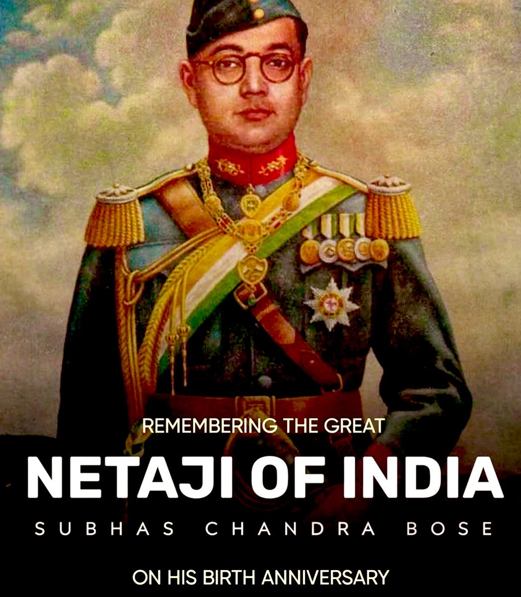 Harshu_vardhan5's tweet photo. Paying the greatest tribute to the greatest freedom fighter of the #Bharat🇮🇳
Netaji of Bharat🇮🇳 
#SubashChandraBoseji
#128thbirthanniversary
#parakramdiwas2025
"Give me blood,and I shall give you freedom"
“Education for service;discipline for self-control;character for courage.” https://t.co/Dg32F2eyIG