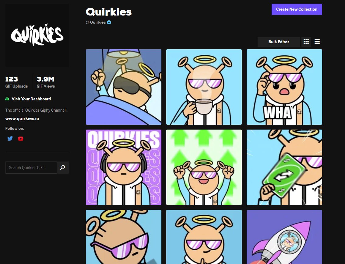 Do not sleep on Quirkies GIF's

Over coming days and weeks we will ensure you have a GIF for every situation imaginable

All we ask is that you use them in replies, in texts, in group chats

The more you use them the more people will see Quirkies

2025. The year of the Quirk