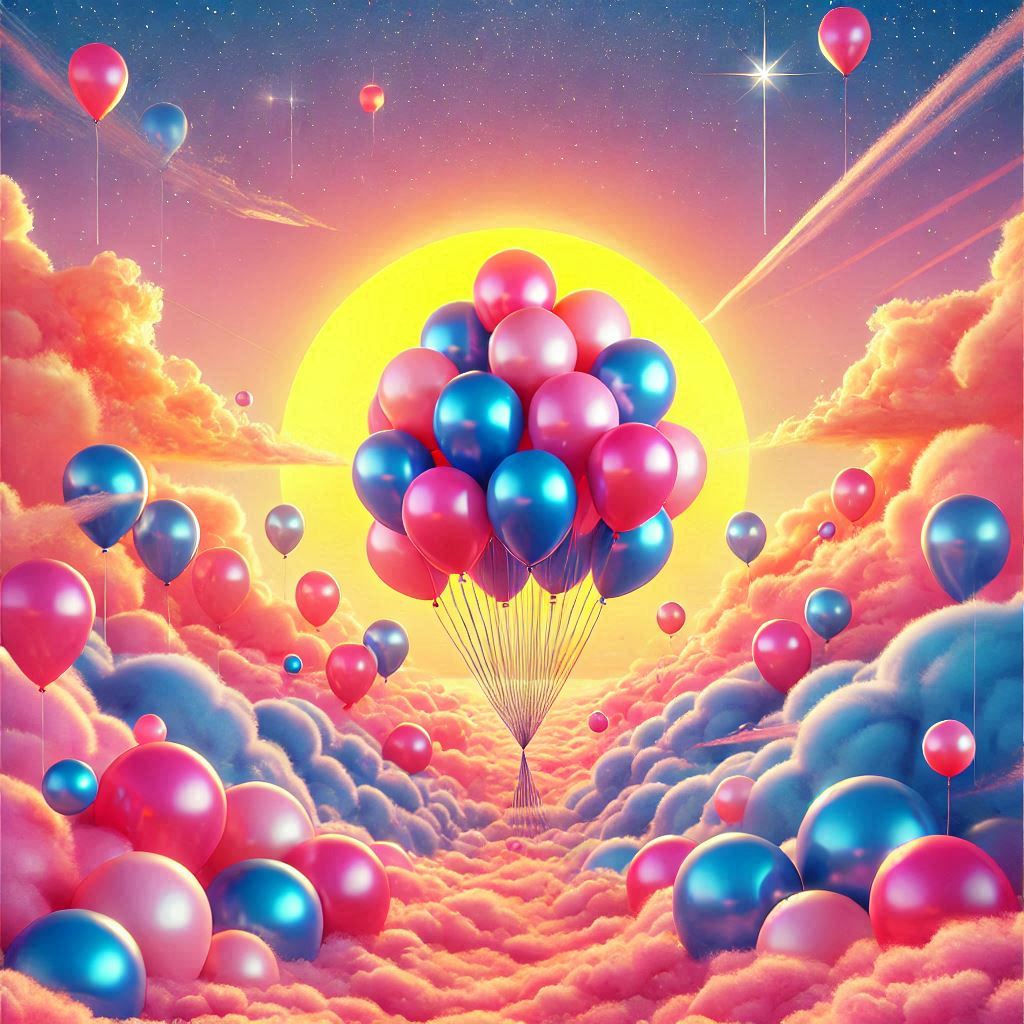 ButterPecanP1e's tweet photo. #AIArt #GeneratedAIArt #Balloons #Pink #Blue 
#PastelColors #Pastel https://t.co/R5N6aSDa7O