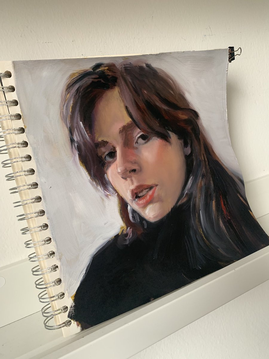 andreasliss_de's tweet photo. Oil / alla prima on gessoed paper (sketchbook 25 x 25 cm) / thank you Keso Gogava

#portraitpainting #andreasliss #oilonpaper #allaprima #museumbysktchy https://t.co/6y4zk1ty8v