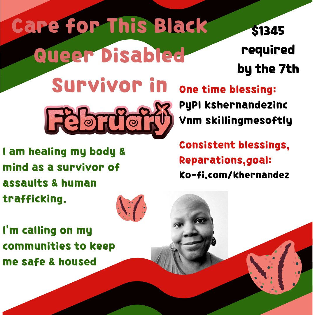 KSHernandez2's tweet photo. Hi y'all. I'd appreciate some care. Rate going up next month and I forgot a critical bill due to illness and poor mental health. 

All is appreciated, tell a few frens or contributions.

Rate increase: $1160-$1230
Forgotten bill: $115

$0/$1345 Due 2/7 #FunditFriday https://t.co/FLJ9rP6bgc