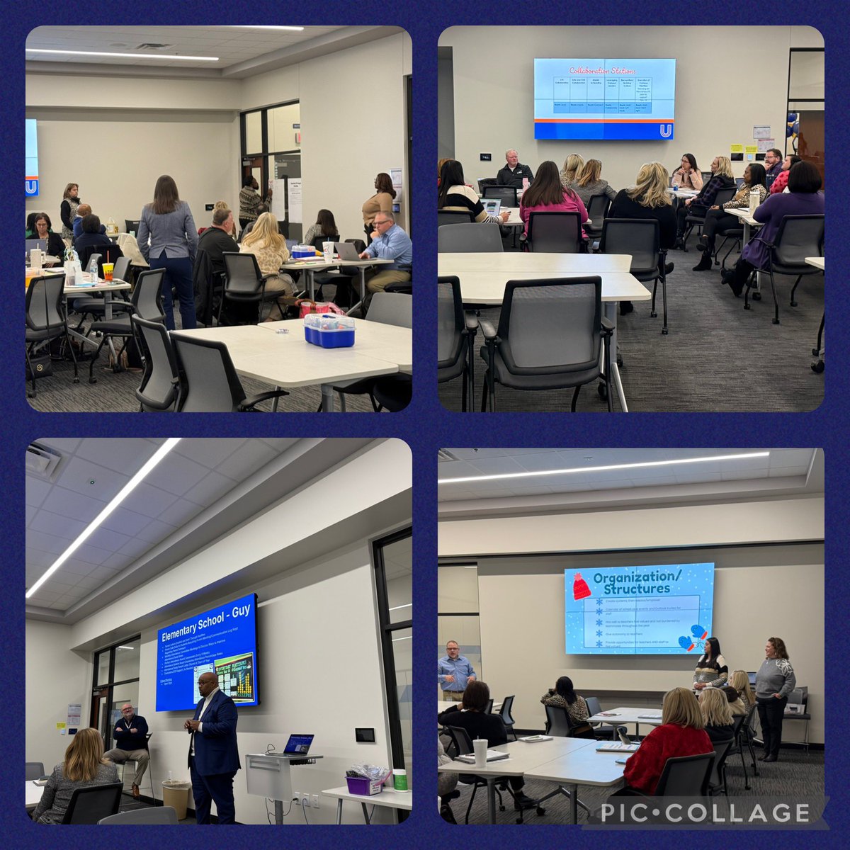 rodenkl's tweet photo. Learning rotations focused on supporting campus priorities.  Thank you to all the amazing administrators who led our learning sessions today.  Such a great example of collaboration and teamwork.  #LISDlearns https://t.co/lrkpLHNg1c
