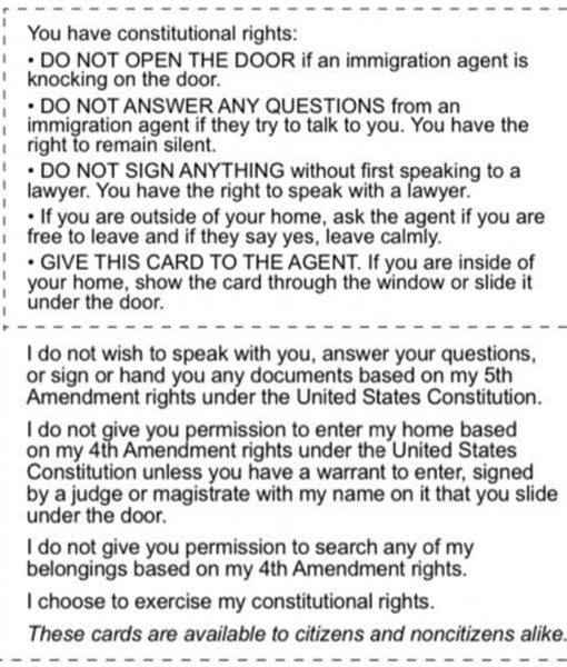 garlandgates's tweet image. Here's good advice for all #Americans. We still have our #4thAmendment and #5thAmendment rights.