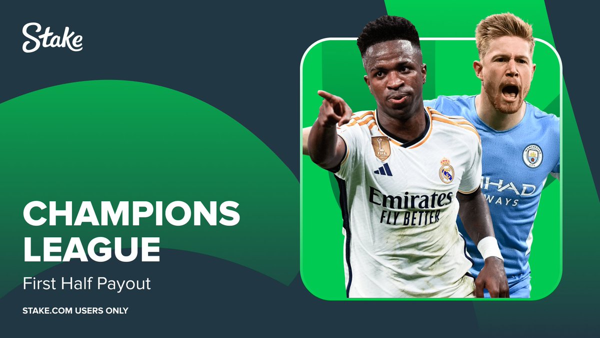 Another monster week of #UCL action is upon us with 18 fixtures! 🏆

Back any Champions League team in the 1x2 market and if your team scores 2 goals in the first half but doesn't win, you'll still get paid out as a winner - up to $100! 🤑