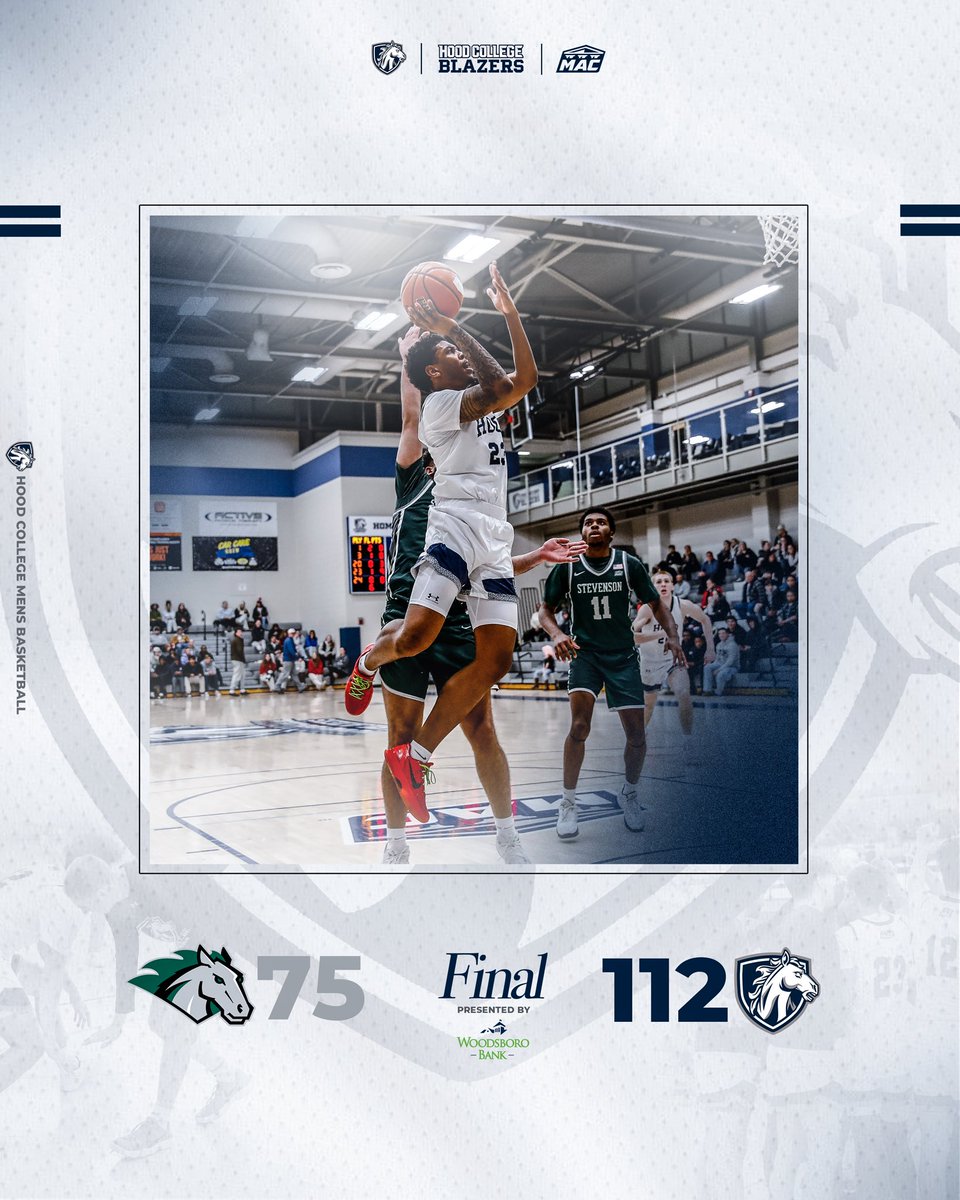Hood keeps it rolling with another 100+ point outing in a 112-75 blowout of Stevenson University. The Blazers square off with York on Saturday afternoon at Hood in a battle of the Commonwealth’s top two teams! #LetItFly