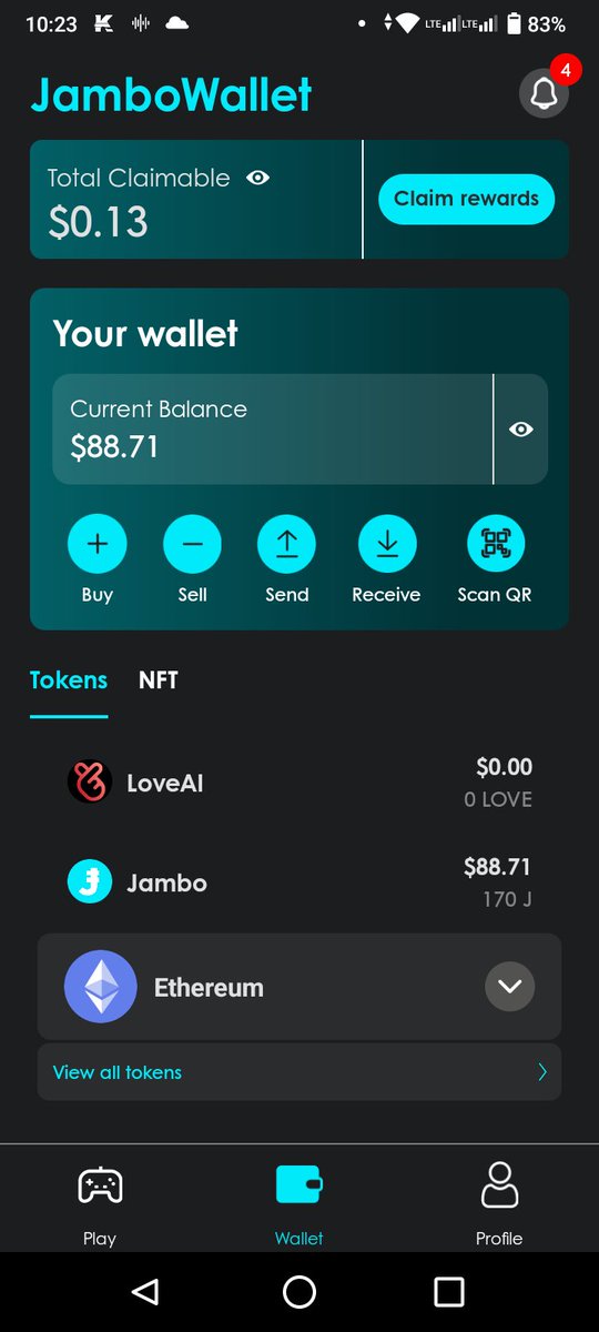 Just received the $J airdrop from my jambowallet just linked my recently purchased jambophone to emei on the app. So happy I would like to thank God through our Lord Jesus Christ for giving me the ability to produce wealth as He promised in His Word.thanks <a href="/JamboTechnology/">Jambo</a>