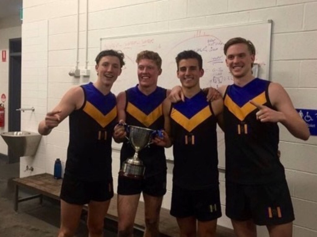 PaulAmy375's tweet photo. Ben Jepson played in Carey Grammar's 2019 APS premiership team with Nick Daicos, Matt Rowell and Noah Anderson. Now, as he trains with Gold Coast, the VFL star is hoping to complete the picture and join them in the AFL. For @codesportsau 

https://t.co/krqj9eaRac https://t.co/tTLGwDRRO8