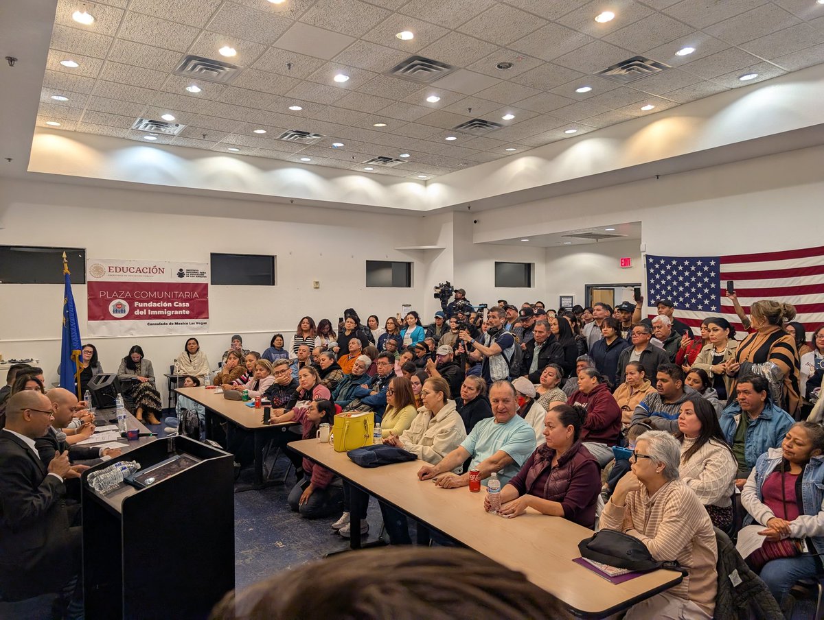 Standing room only at <a href="/IHFLasVegas/">Immigrant Home Foundation / Casa del Inmigrante</a> know your rights workshop. Thank you <a href="/CinthiaMooreNV/">Cinthia Zermeño Moore</a> <a href="/EdgarFloresNV/">Edgar Flores</a> <a href="/ExtraAdmin/">Doctora Michelee “Shelly” Quiroz Cruz-Crawford</a> and <a href="/AaronDFordNV/">Aaron D. Ford</a> for providing valuable information to our community