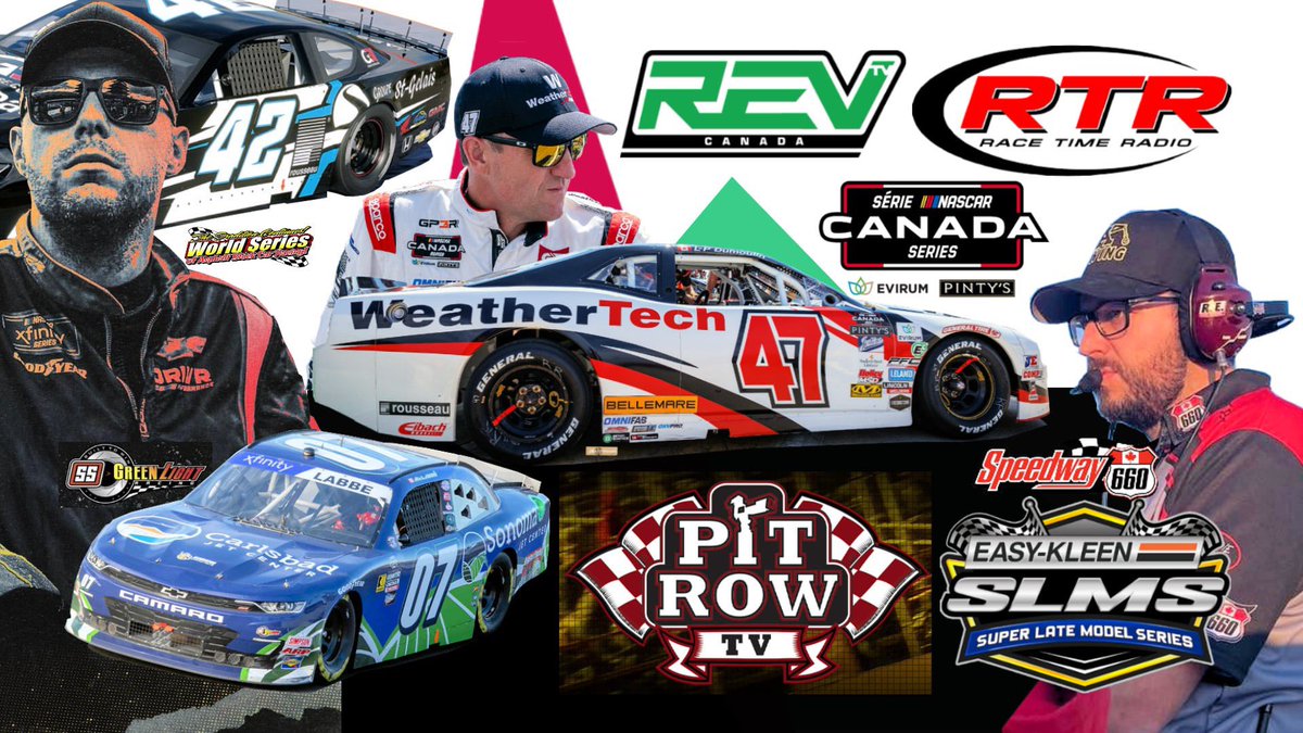 We have a great show coming together for this Sunday live at 5pm ET- NASCAR Canada , ARCA and more Live TV coverage coming up this year <a href="/revtvcanada/">REV TV Canada</a> RevTV CEO Mike Garrow with details <a href="/AlexLabbe36/">Alex Labbe</a> heads Xfinity &amp; more <a href="/PitRowTV/">Pit Row TV</a> Tony Stevens , <a href="/DumoulinLP/">LP Dumoulin</a> Brent Roy SLMS