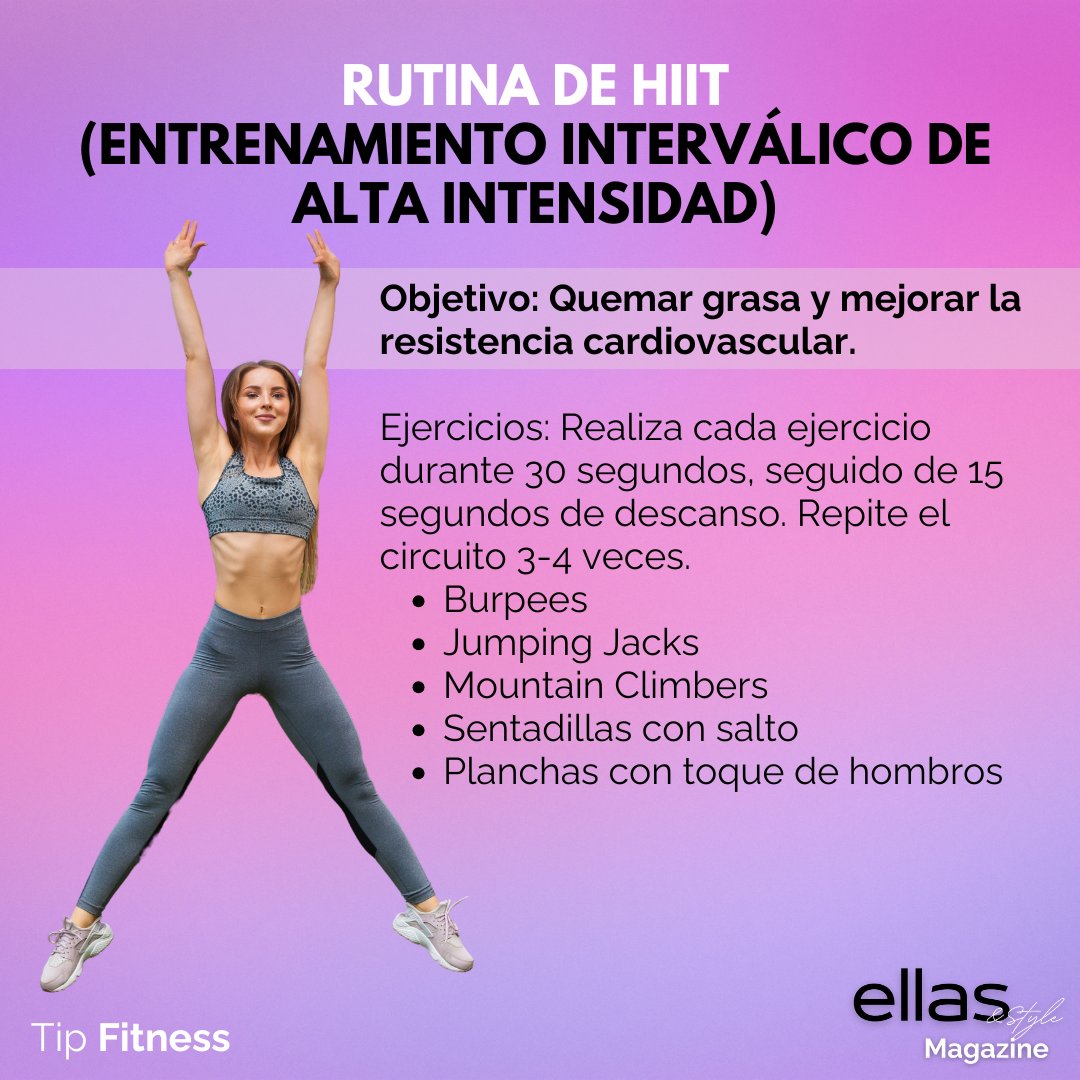 EllasStyle's tweet photo. #ellas son fit
Te dejamos esta rutina fitness para quemar esa grasita que no sale con nada😎
#ellasstylemagazine #revista #destacar #fitness https://t.co/ejhk3EnN8k