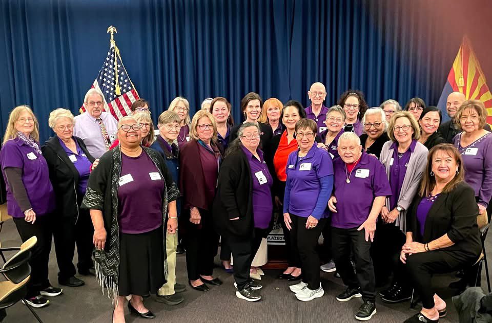 AEARetired's tweet photo. Our dedicated leaders &amp; members are meeting with AZ legislators today @AEARetired day at the Capitol , advocating for public education &amp; our @AzASRS pensions. Thanks to @ArizonaEA President @MarisolGarciaAZ for her support ! https://t.co/BmbxyM6c21