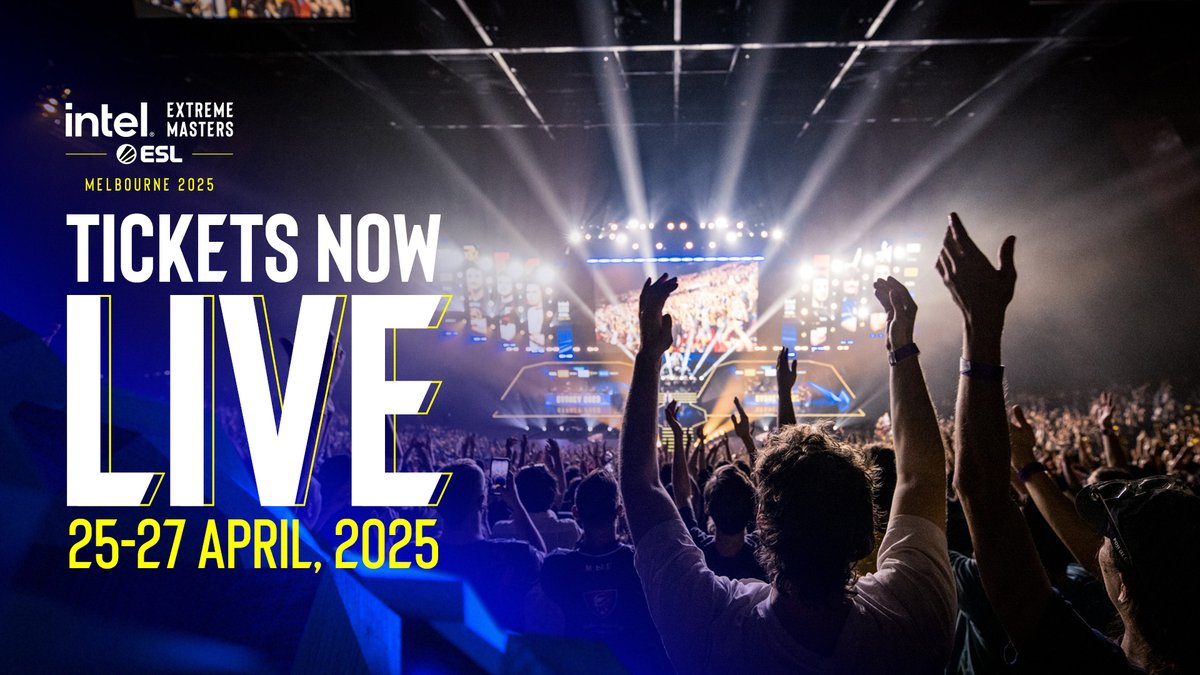 ESLAustralia's tweet photo. Melbourne, it's time for An Aussie Adventure - let's fill up Rod Laver Arena with the best crowd in the world this April.

#IEM Melbourne tickets are ON SALE NOW!

🎟️👉 https://t.co/VVioq3QOYh https://t.co/H1tnuFZhqA