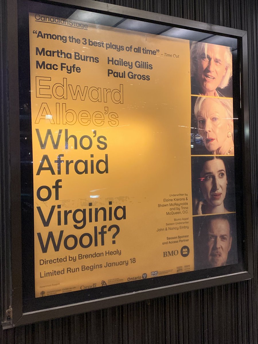janetsomerville's tweet photo. It’s a world class production. Martha Burns is extraordinary. @canadianstage #Albee https://t.co/7qjRrtpgVF