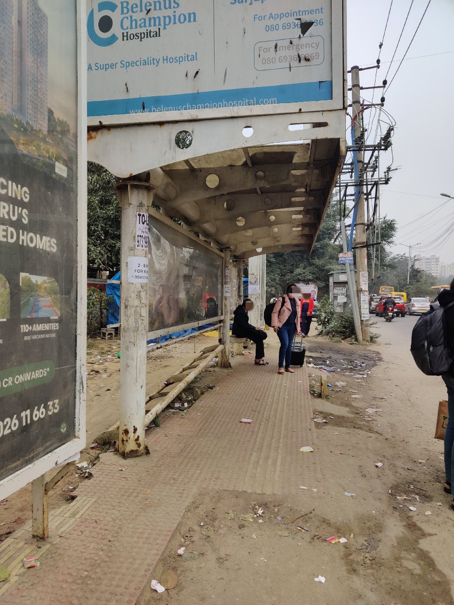 TwitShilpi's tweet image. No money for maintaining existing bus shelters. But have 15000 crores for building new flyovers @BBMPCOMM ?

Kaikondrahalli bus stop.