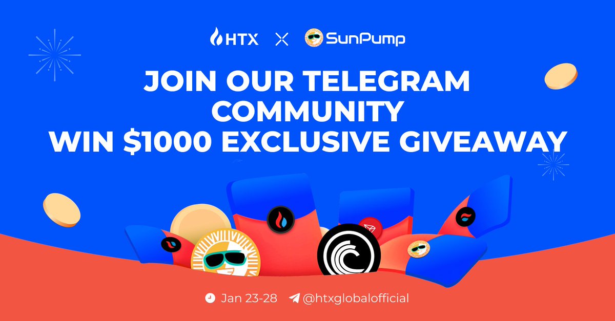 HTXCommunity's tweet photo. #HTX x #TRON ECO Giveaway 🎁

✅  Follow @sunpumpmeme @BitTorrent 
✈️  Join HTX: https://t.co/5n3TaqJXgh
🌞 Join SunPump: https://t.co/a5Ea2j3Gz9
🚀 Join BitTorrent: https://t.co/XfFZkn8qAP 
✍️ Join the telegram and type the special command for exclusive #rewards

More details: https://t.co/OlMZGqFGUM
