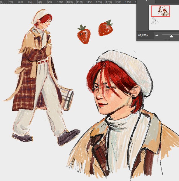 my strawberry #yeosang #ateezfanart