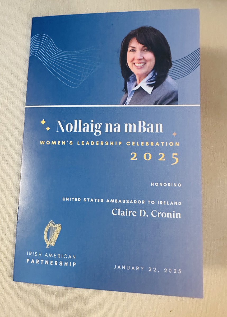Martina Curtin (@martinacurtin) on Twitter photo Day 22 #100daysofwalking
Today’s walk brought me to the Boston Harbor Hotel for <a href="/Irishaporg/">Irish American Partnership</a> Nollaig na mBan Women’s Leadership Celebration 2025, honoring U.S. Ambassador to Ireland, Claire D. Cronin. Amb Cronin spoke warmly about the people of Ireland, the strong ties between our Day 22 #100daysofwalking
Today’s walk brought me to the Boston Harbor Hotel for <a href="/Irishaporg/">Irish American Partnership</a> Nollaig na mBan Women’s Leadership Celebration 2025, honoring U.S. Ambassador to Ireland, Claire D. Cronin. Amb Cronin spoke warmly about the people of Ireland, the strong ties between our