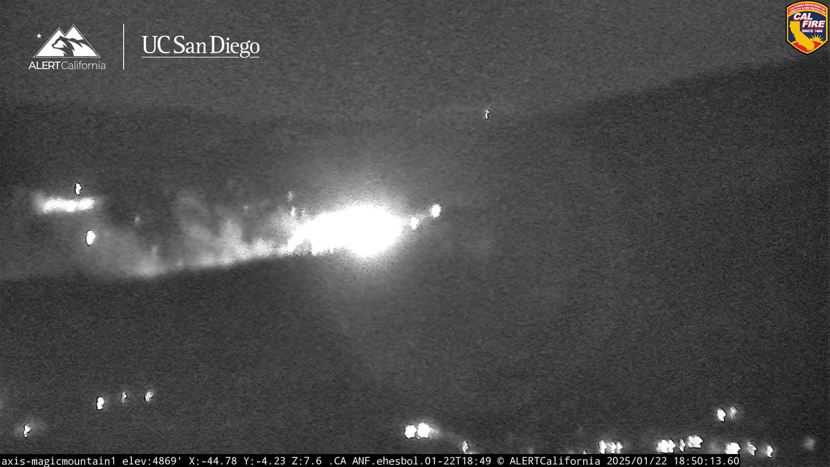 New Brush Fire Reported at Vasquez Canyon Road/Bouquet Canyon Road, Northeast of Santa Clarita.