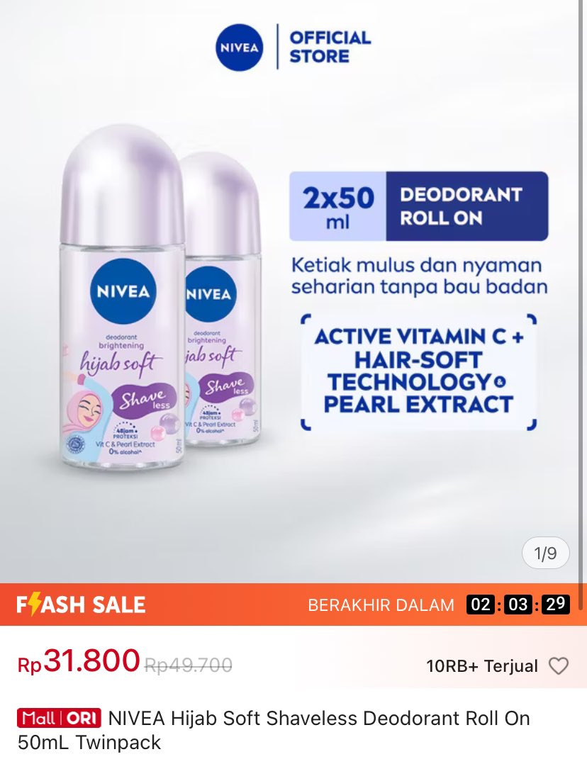 Fzazizu's tweet photo. Nivea twin pack 😍🥰

Link: https://t.co/t4W6yxHxvq

#shopeeaffiliate https://t.co/kznSoIGjJp
