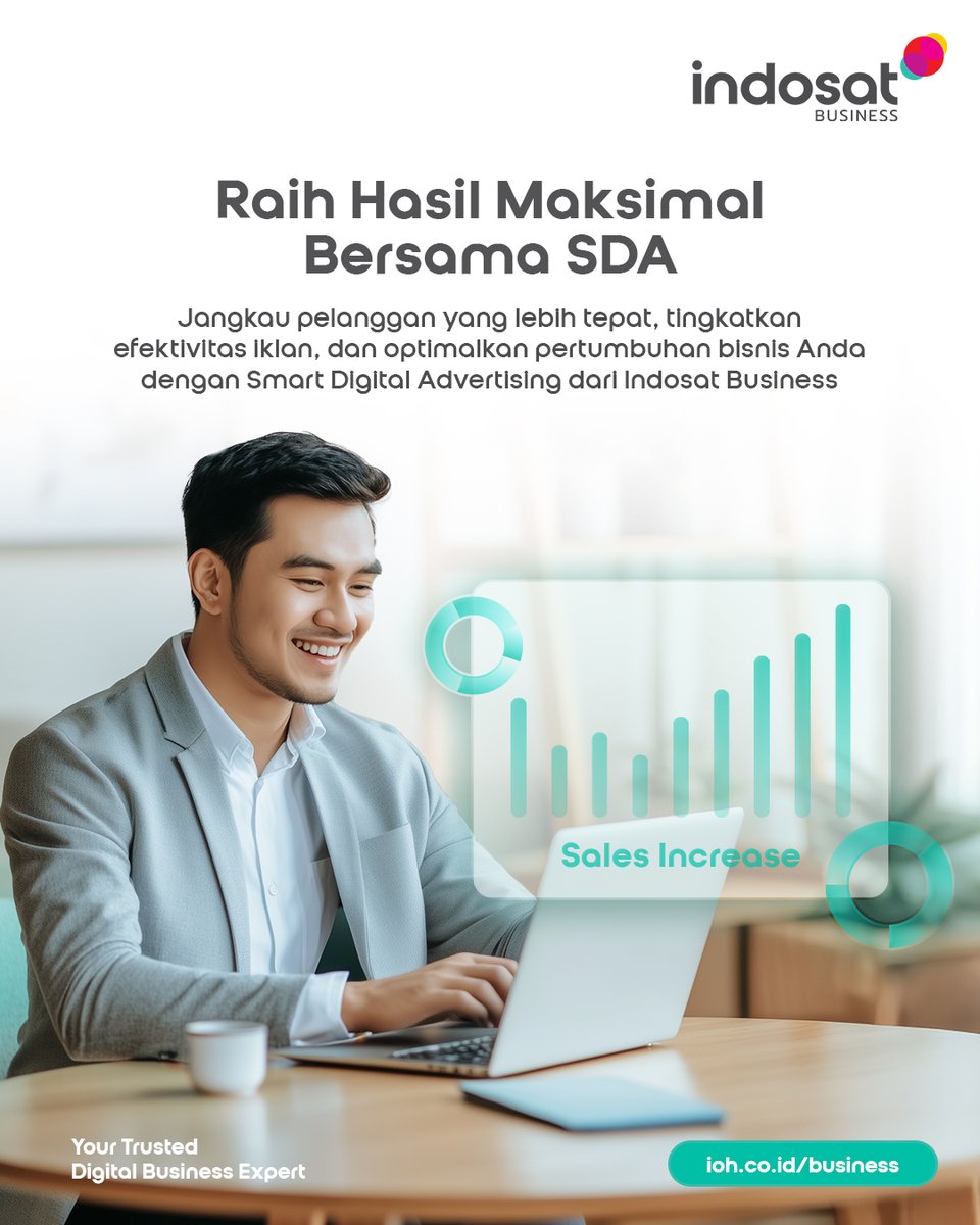 Optimalkan pemasaran bisnis Anda dengan SDA dari Indosat. Jangkau pelanggan lebih tepat dengan ALBA, kampanye real-time, dan Data Sandbox untuk tingkatkan konversi dan retensi. Solusi berbasis Big Data