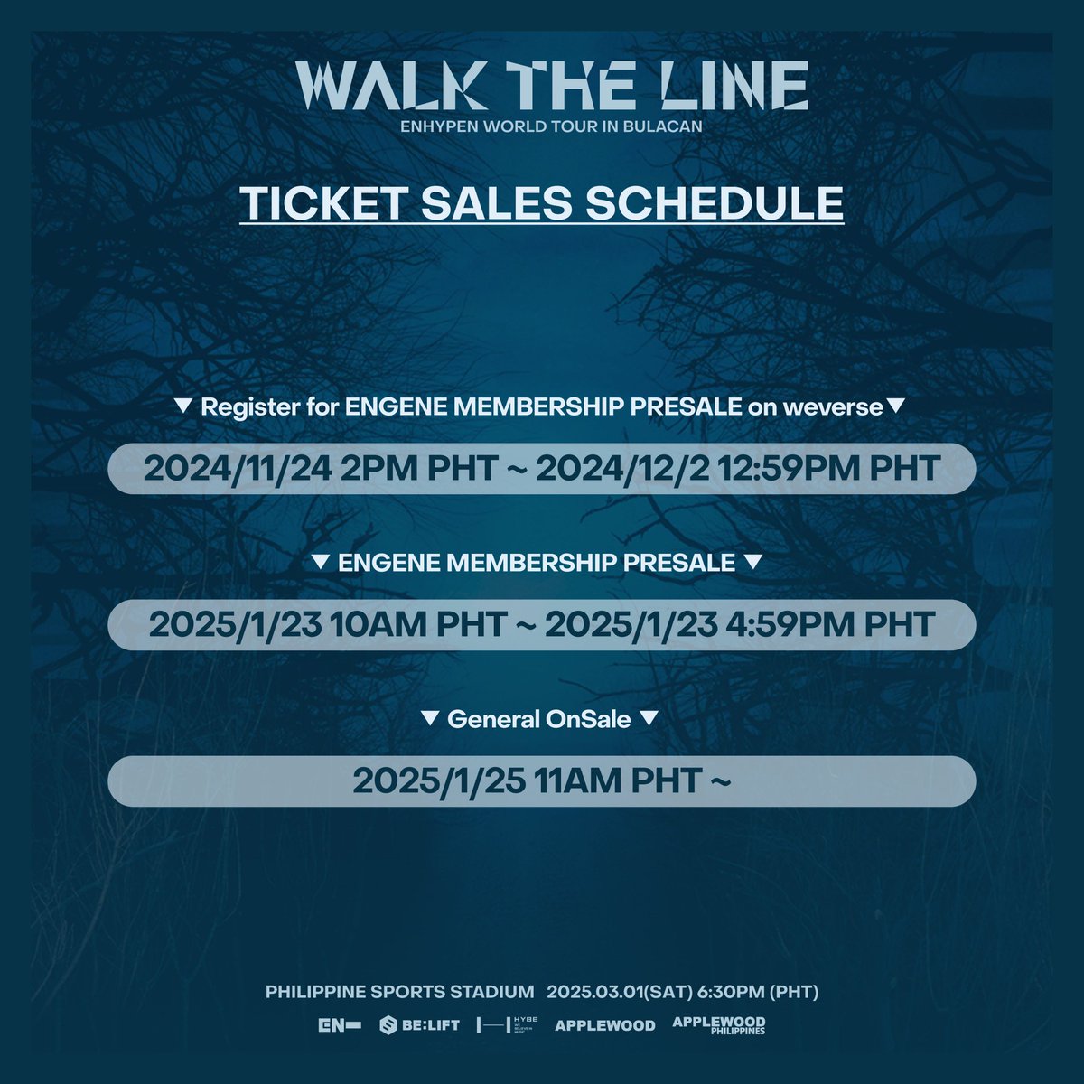 wts lfb engene membership pre-sale code / tpa 

— 4slots 
— pasalo slot, but will only pasalo the tpa fee (800 each)

PWEDE ANY TIERRRE

Get niyo na!!!

WE HAVE GDM

#WALKTHELINE_IN_BULACAN