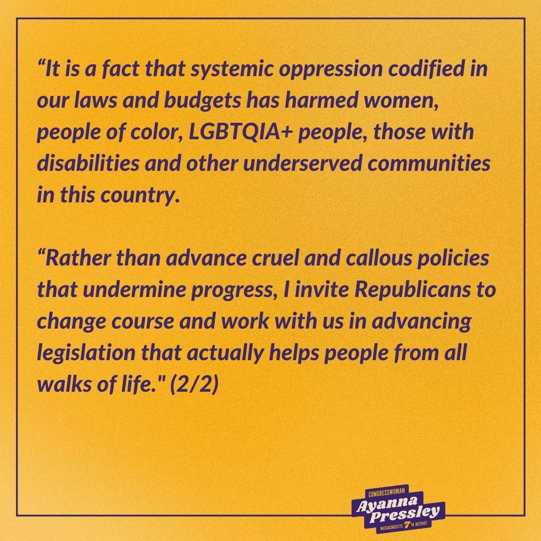 Congresswoman Ayanna Pressley tweet media