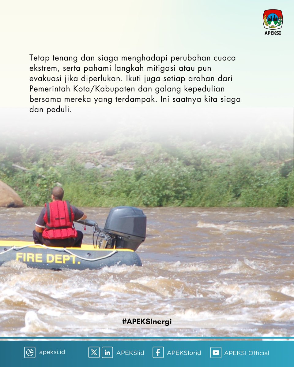 Dalam beberapa pekan ini, bencana alam seperti banjir dan longsor terjadi di sejumlah kota dan kabupaten. Mari tetap waspada. Cari tahu apa yang sebaiknya dilakukan sebelum, saat, dan sesudah bencana. Jangan lupa, galang kepedulian bagi mereka yang terdampak.

#APEKSInergi