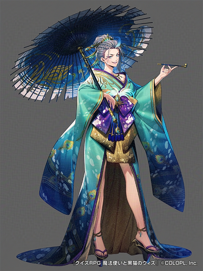 「【お仕事】 株式会社コロプラ『クイズRPG 魔法使いと黒猫のウィズ』にて「カルラ」|kuren( =’•ω•‛= )のイラスト