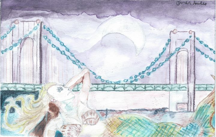 PencilSubway's tweet photo. Art of the Day: "The Stoic Mermaid". Buy at: https://t.co/bdNuSYZby7 https://t.co/4S9rsijqvu