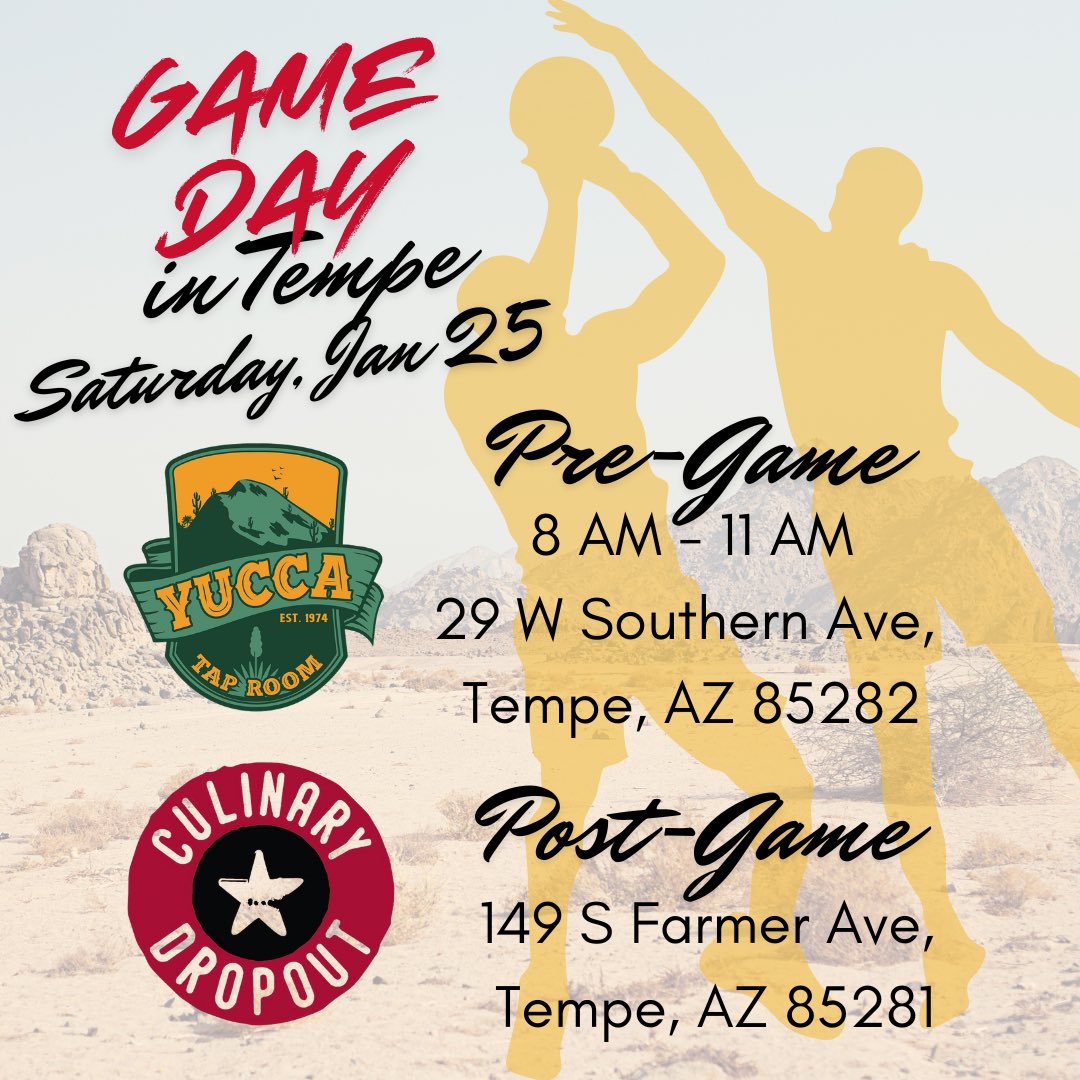 wewillISU's tweet photo. For those going to Arizona for the @CycloneMBB games, here are some pre/post game spots set up by @isualum in AZ. https://t.co/Pwej4browf
