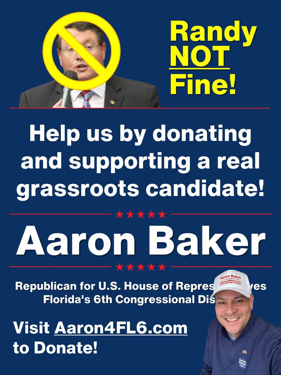 LisaFla8's tweet photo. @Aaron4fl6 Keep Earning Those Votes! #BakerIsBetter 💯 https://t.co/ecbW7JUC9b