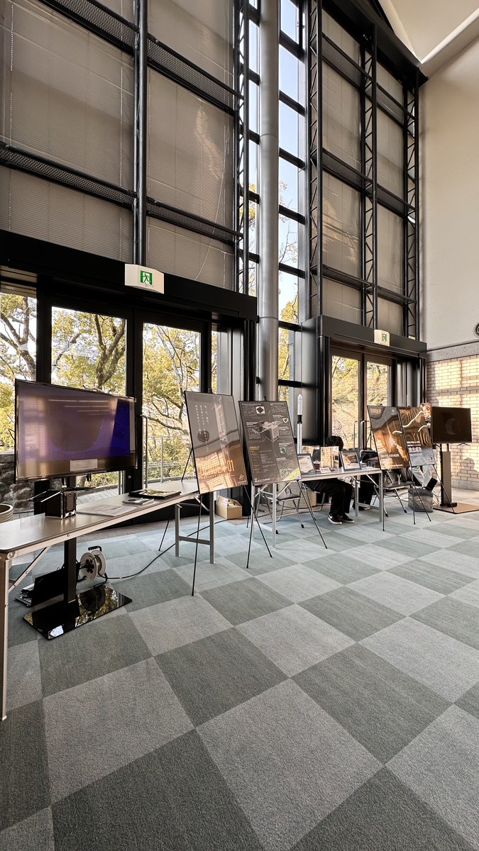 KUKyokugen's tweet photo. #DENDEN01 に関する展示が第29回 関西大学先端科学技術シンポジウムで行われております!
衛星のEMや #JAXA さんから頂いた放出証明書などを展示中✨
さらに記念レアグッズも配布しております🚀
#関西大学
#先端科学技術シンポジウム https://t.co/4J2OJ6Gl6x