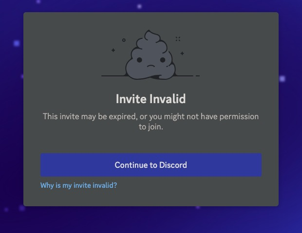 nvcken's tweet photo. @heyglif I got Invite Invalid issue when tried to access your Discord link on the web site, may you check plz? https://t.co/NOCRUcIOS5