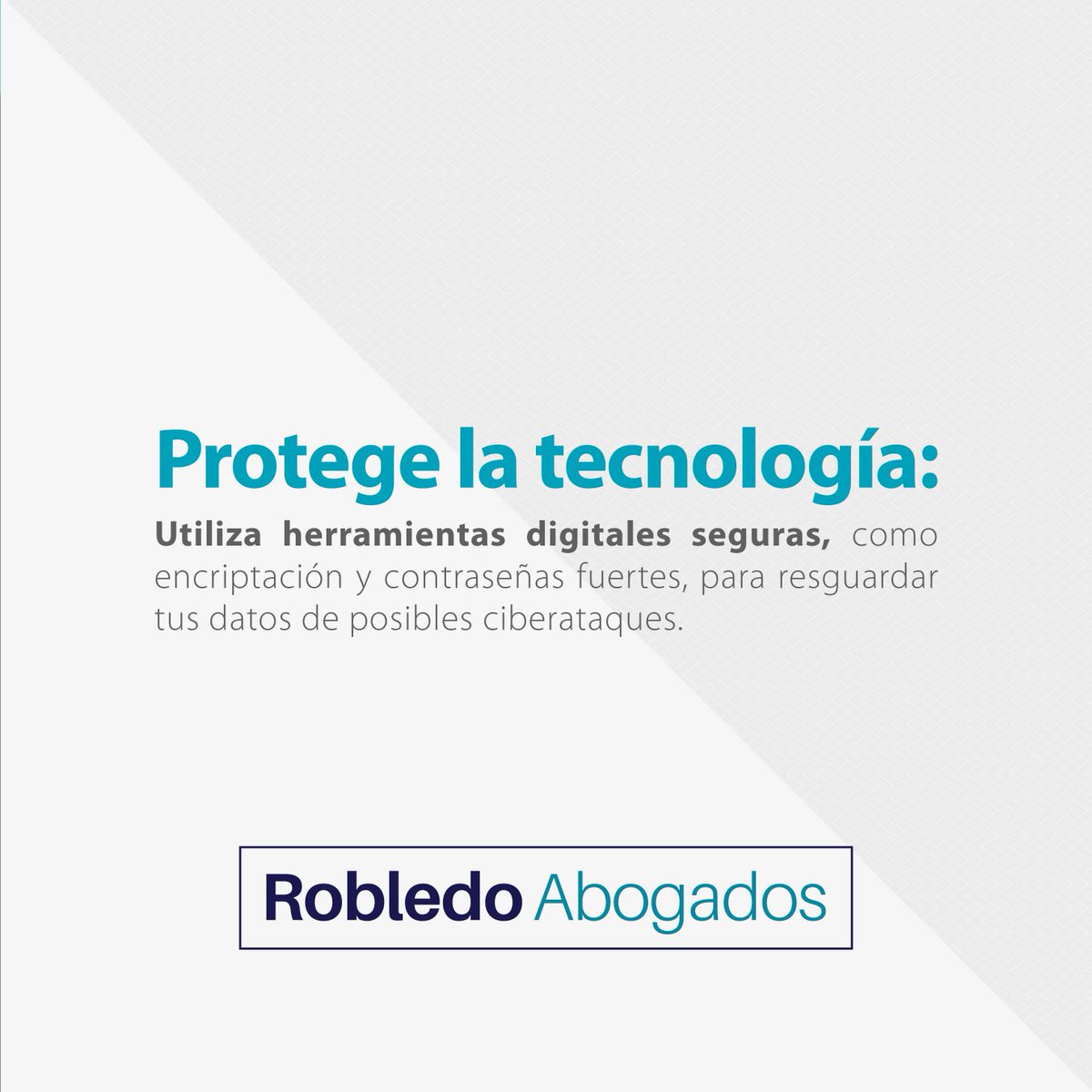 ¡No arriesgues tu información! En Robledo Abogados, te asesoramos para proteger lo más valioso de tu empresa. ⚖️🤝