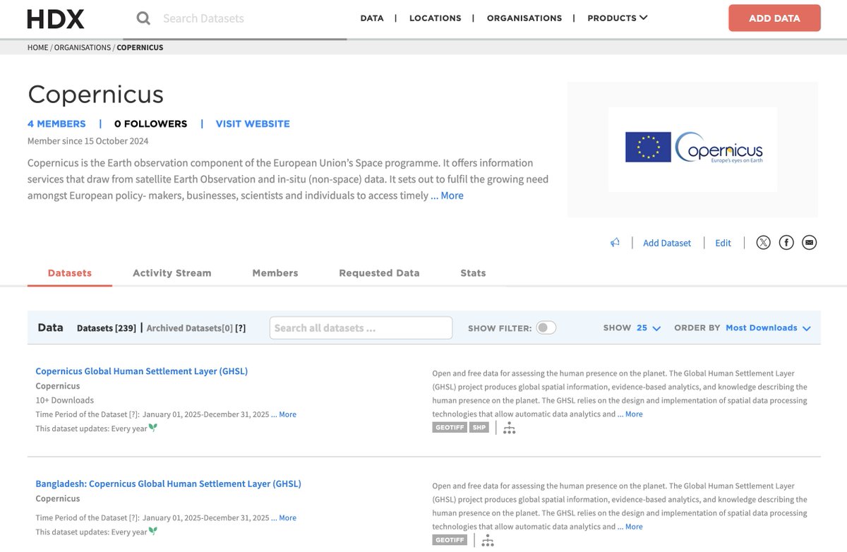 OCHA Centre for Humanitarian Data tweet media