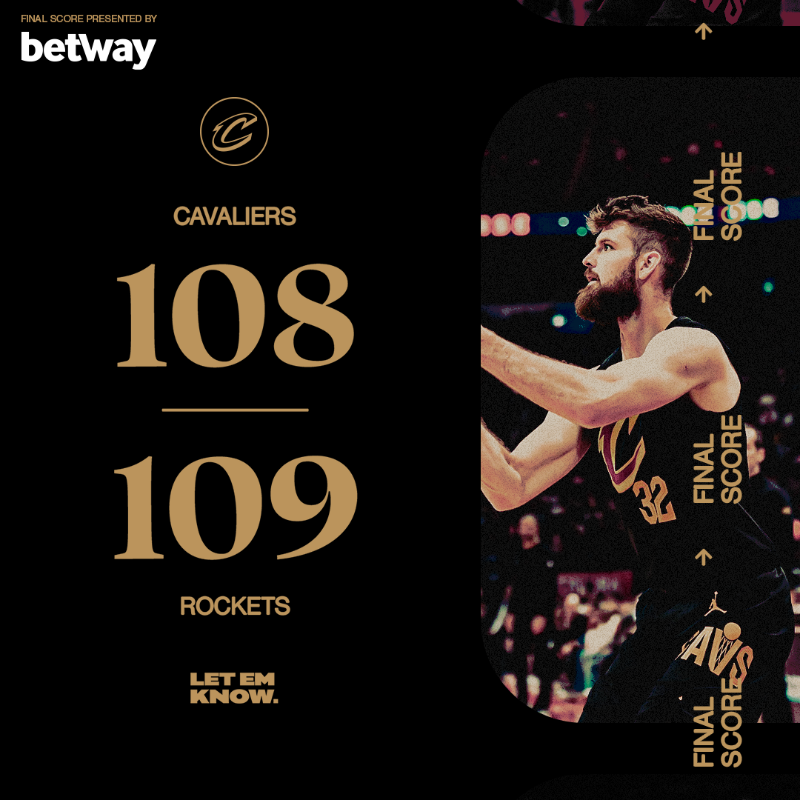 cavs's tweet photo. Final. 

@betwayusa | #LetEmKnow