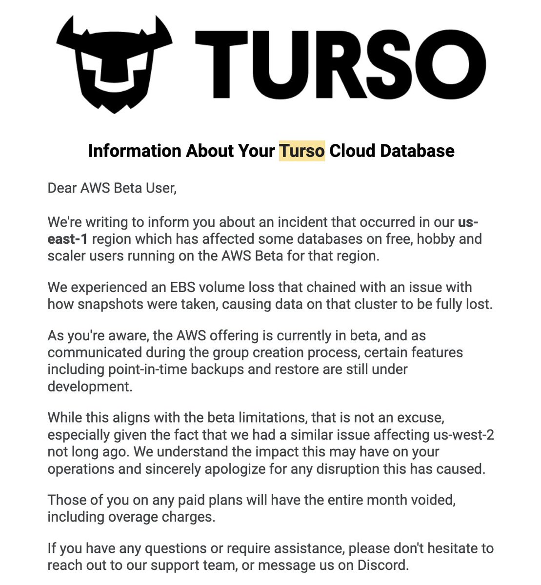 seatedro's tweet image. just lost all the data in my turso dbs lol

all arxival data is gone now. around ~30k messages, ~5k users

all gone because i didn't know to not choose aws while creating my account...