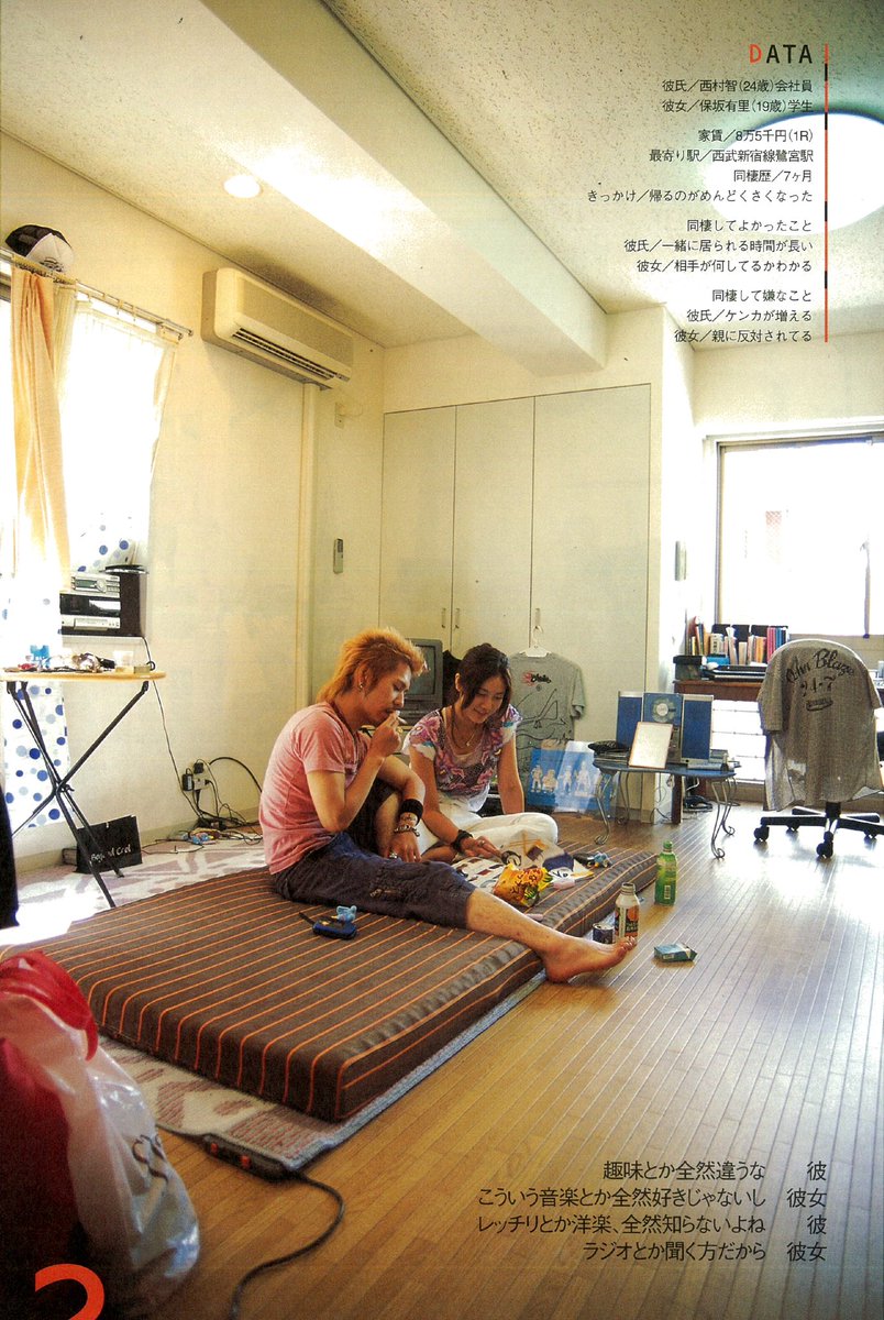 tokyo_graffiti's tweet photo. 【2004年掲載】同棲部屋
いつもの雰囲気で撮影させてもらいました https://t.co/KBpEJ1lIyT