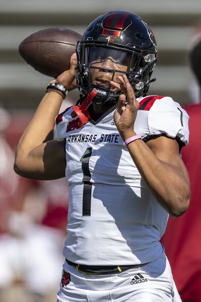 CaidenWade's tweet photo. AGTG🙏🏿 Blessed to receive my first offer from Arkansas State @AStateFB @Coach_GMcCarley @orr_coachorr9 @belk_parker @CoachWRhodes @coach_tko @wyattdalton4 https://t.co/dkqMu4cfCZ