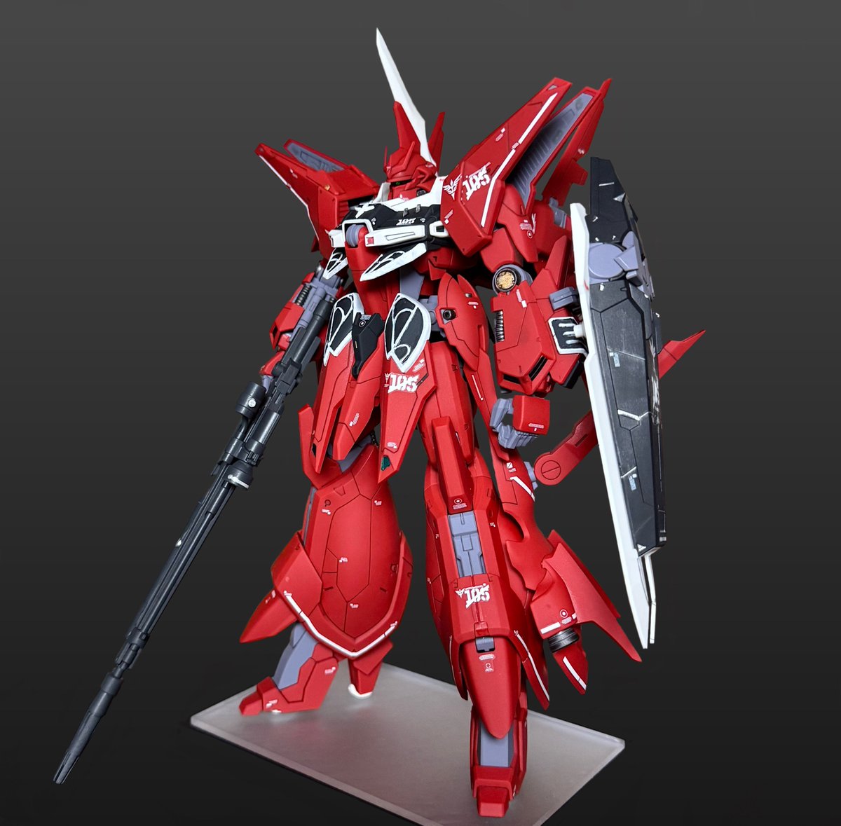 「RE/100リバウ完成作り始めてから2週間くらい経ってしまったやはり1/100ス」|結紙のイラスト