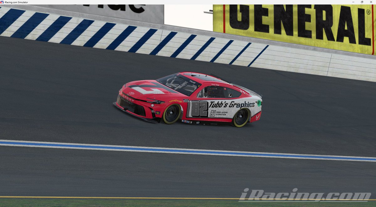 Brought out the rare non #16 #TubbsGraphics car in the Virtual Racing League tonight at Charlotte and ran one of the best races I've ran in months. Finished where I qualified in P5 after a long 160 laps. A new strategy outlook for racing is off to a rockin' start!