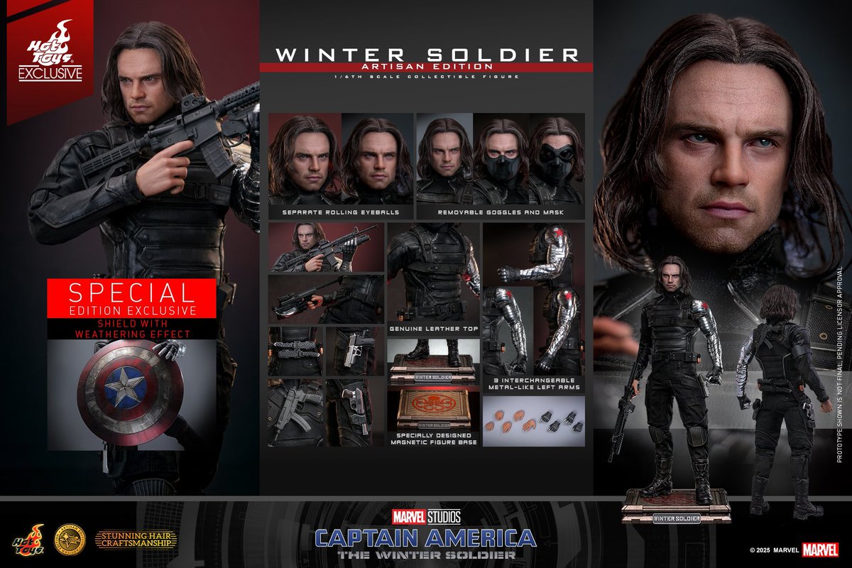 キャプテン・アメリカウィンター・ソルジャー ホットトイズマスターピースバッキー ムービー・マスターピース キャプテン・アメリカ/ウィンター