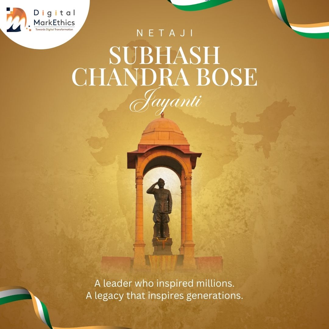 DigiMarkethics's tweet photo. Subhash Chandra Bose envisioned an India that was free, powerful, self-reliant. Today, as we celebrate his birth anniversary, let us remember his tireless efforts and unmatched determination to achieve independence for our country.
@DigiMarkethics 

#NetajiLivesOn #NetajiJayanti https://t.co/5iVHihMCfU